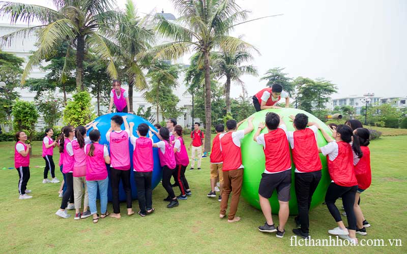 Không gian rộng rãi tổ chức teambuilding